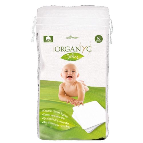 Płatki kosmetyczne dla niemowląt Organ(y)c – 100% bawełny ekologicznej, 60 szt.